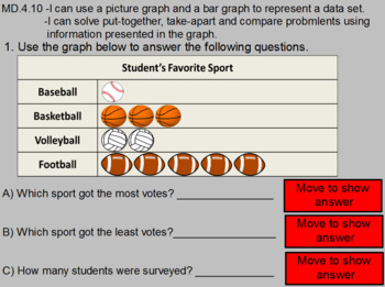 Preview of Active Inspire MD.4.10 Pictograph Interactive Powerpoint