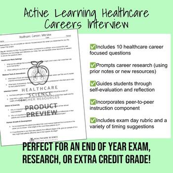 Preview of Active Learning Healthcare Career Interview Exam