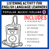 Listening Activity for English Language Learners using Pop
