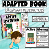 Active Listening Adapted Book & Active Listening Poster - 