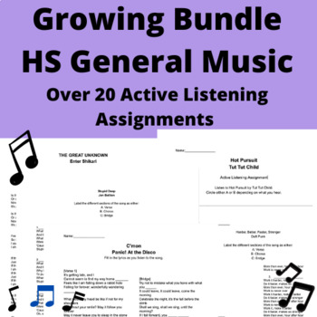 music assignments for high school