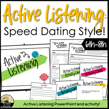 Preview of Active Listening & Attentive Body Language Class Lesson and Activity