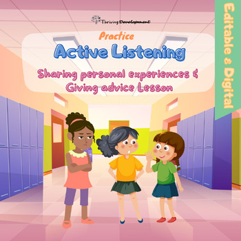 Preview of Active Listening & Conversation Skills Lesson: Sharing & Giving Advice