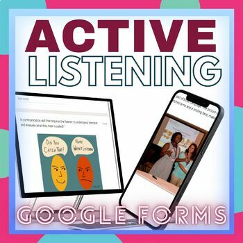 Preview of Active Listening Google Forms Quiz - No prep