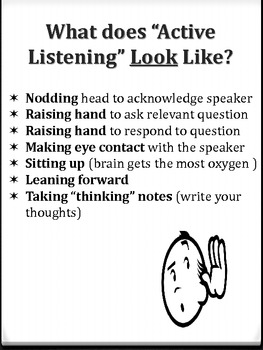 active listening with speaking 3 script stencils