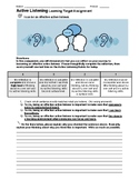 Active Listening Rubric and Reflection (middle school)