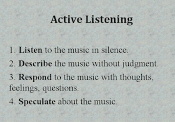 Preview of Active Listening to Music