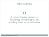 Active Listening to Music Powerpoint version