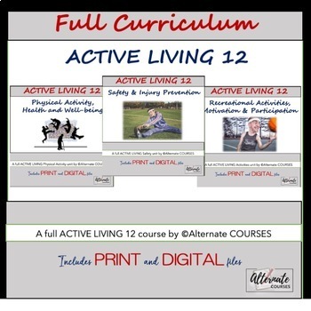 Preview of BC Active Living 12 WHOLE COURSE (Word, Google Slides, and pdf files)