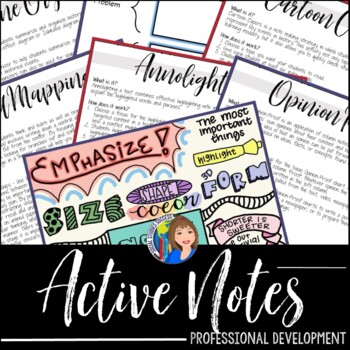 Preview of Active Notes! - How to Teach Note Making Online Professional Development