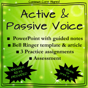 Preview of Active & Passive Voice