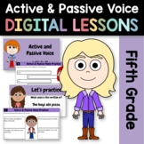 Active & Passive Voice Eighth Grade Interactive Google Sli