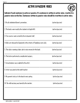 listening quiz NYC and passive voice worksheet