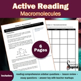 Active Reading: Macromolecules - Textbook Series (Ch1) w/ 