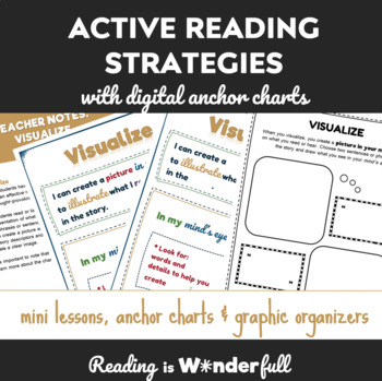 Preview of Active Reading Comprehension Bundle - with digital and interactive anchor charts