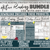 Active Reading Strategy BUNDLE Reading Response Pages + Ro