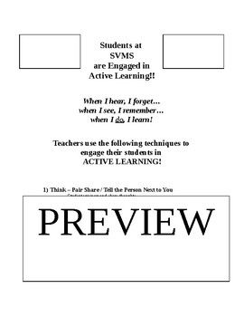 Preview of Active Student Participation - detailed list of 9 ways to get students involved!
