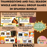 Active Thanksgiving and Fall Season Games in Spanish Bundl