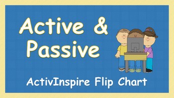 Preview of Active and Passive Voice Flip Chart