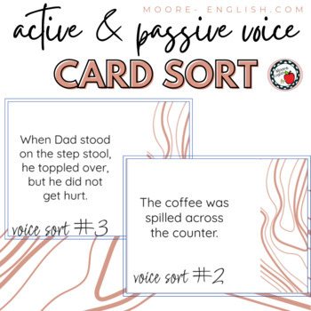 Preview of Active and Passive Voice Card Sort / Google Slides, Google Form, and Jamboard