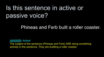 Preview of Active and Passive Voice: Customizable Google Slides Intro