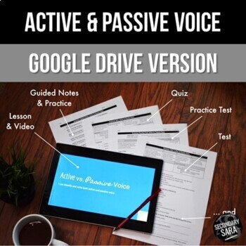 Preview of Active and Passive Voice - Distance Learning - Self-Grading (Google Apps)
