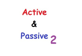 Preview of Active and Passive Voice Flip Chart 2