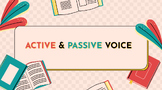 Active and Passive Voice Lesson - Pre/Post-Test, Slides, N