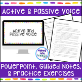 Active and Passive Voice  PowerPoint, Guided Notes, & Prac