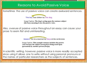 writing active vs passive voice