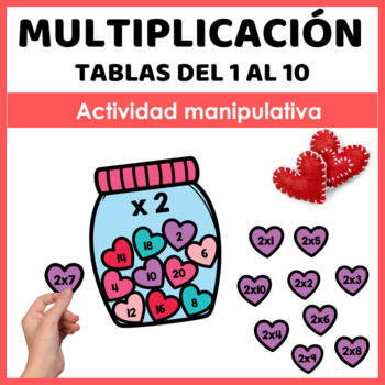 Preview of Actividad de Multiplicación (San Valentín) | Valentine's Multiplication Centers