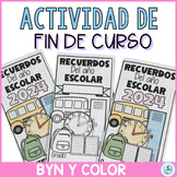 Actividad de fin de año | Spanish end of the year activities