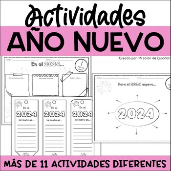 Preview of Actividades Año Nuevo | New Year spanish activities 2023-2024