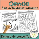 Actividades Ciencias en español - Incluye lectura - Spanis
