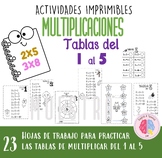 Actividades Imprimibles de Tablas de Multiplicar (Tablas d