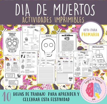 Preview of Actividades Imprimibles del DIA DE MUERTOS