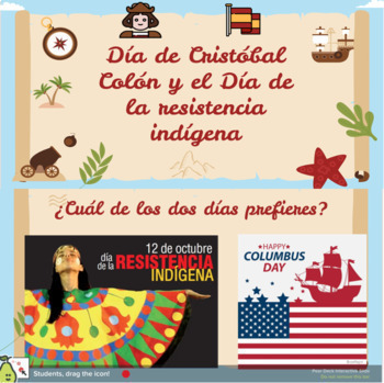 Preview of Actividades Interactivas de Cristobal Colón o Resistencia Indígena PearDeck 