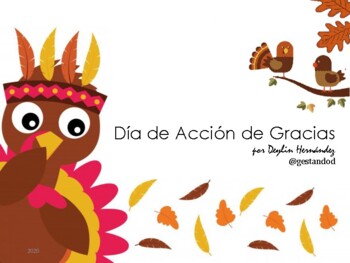 Preview of Actividades de Alfabetización del Día de Acción de Gracias - Pre-K | P
