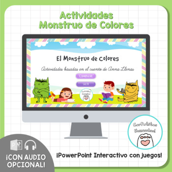 Preview of Actividades de El monstruo de colores | PowerPoint basado en el cuento
