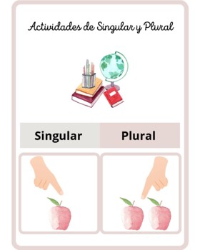 Preview of Actividades de Singular y Plural