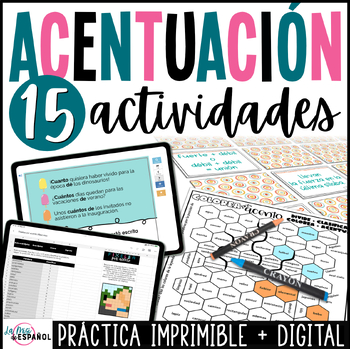 Preview of Actividades de acentuación - Los acentos en español - Spanish Accents BUNDLE
