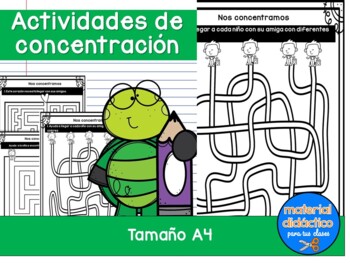 Preview of Actividades de concentración y grafomotricidad- Actividades- Spanish resources