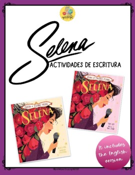Preview of Actividades de escritura para libro "Selena, la reina de la música tejana".