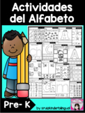 Actividades del Alfabeto *Tarea para Pre-K and Kindergarten