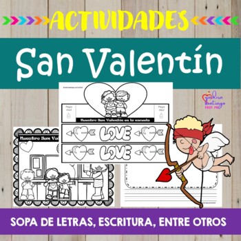 Preview of Actividades para San Valentín/San Valentine's Spanish Activities