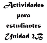 Actividades para estudiantes - 2B