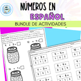 Actividades para trabajar los números en español Bundle | 