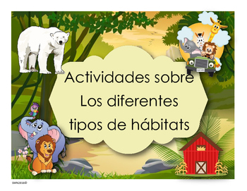 Preview of Actividades sobre Los tipos de hábitats