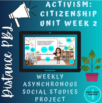 Preview of Activism: Digital Asynchronous Project Based Learning-- EDITABLE