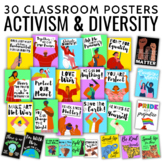 Activism & Diversity Classroom Posters • Colorful Inclusive Decor